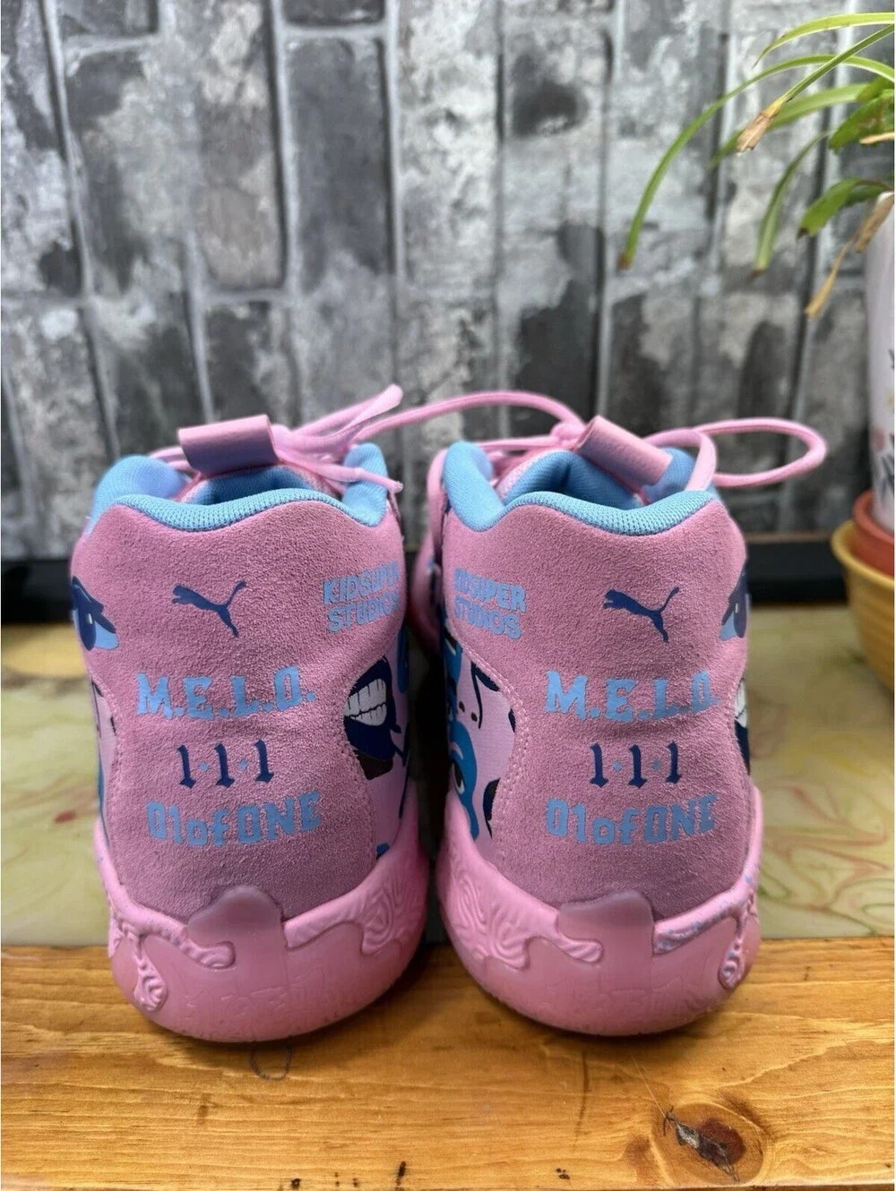 PUMA KidSuper Studios x MB.03 Pink Lilac/Team Light Blue Low Top 379328-01